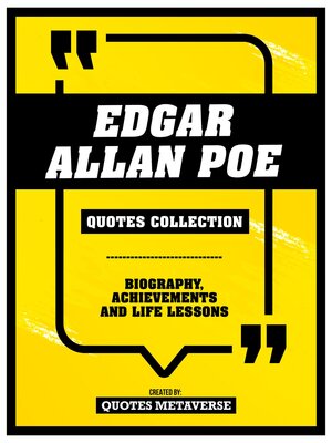 cover image of Edgar Allan Poe--Quotes Collection
